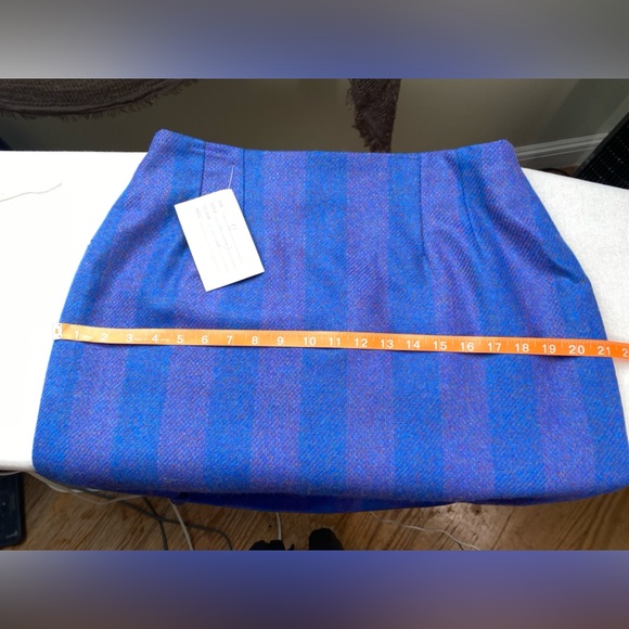 NWT Triona Design Donegal Wool Tweed Pencil Skirt UK 18 Blue Purple - Picture 10 of 13